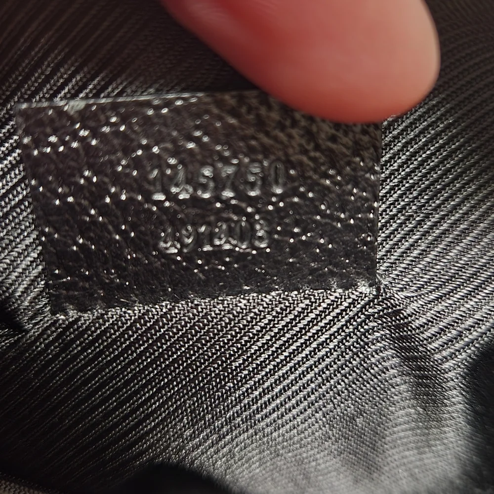 Gucci Black GG Canvas and Leather D Ring Abbey Pochette - Picture 9 of 14